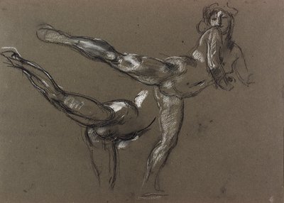 Two Studies of a Female Nude by Henry Tonks